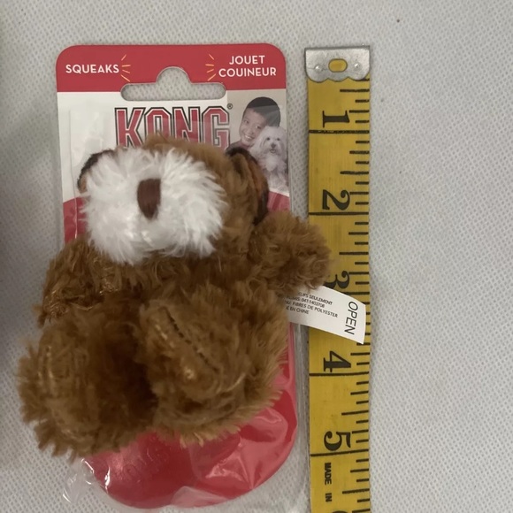 KONG Dr. Noyz XXS Squeaker Dog Puppy Toys Bears Xtra Squeaker Chew Play Fetch - Picture 3 of 3